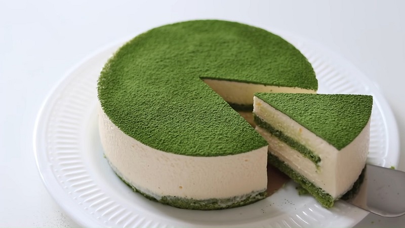 Tiramisu trà xanh mềm mịn, đậm vị matcha